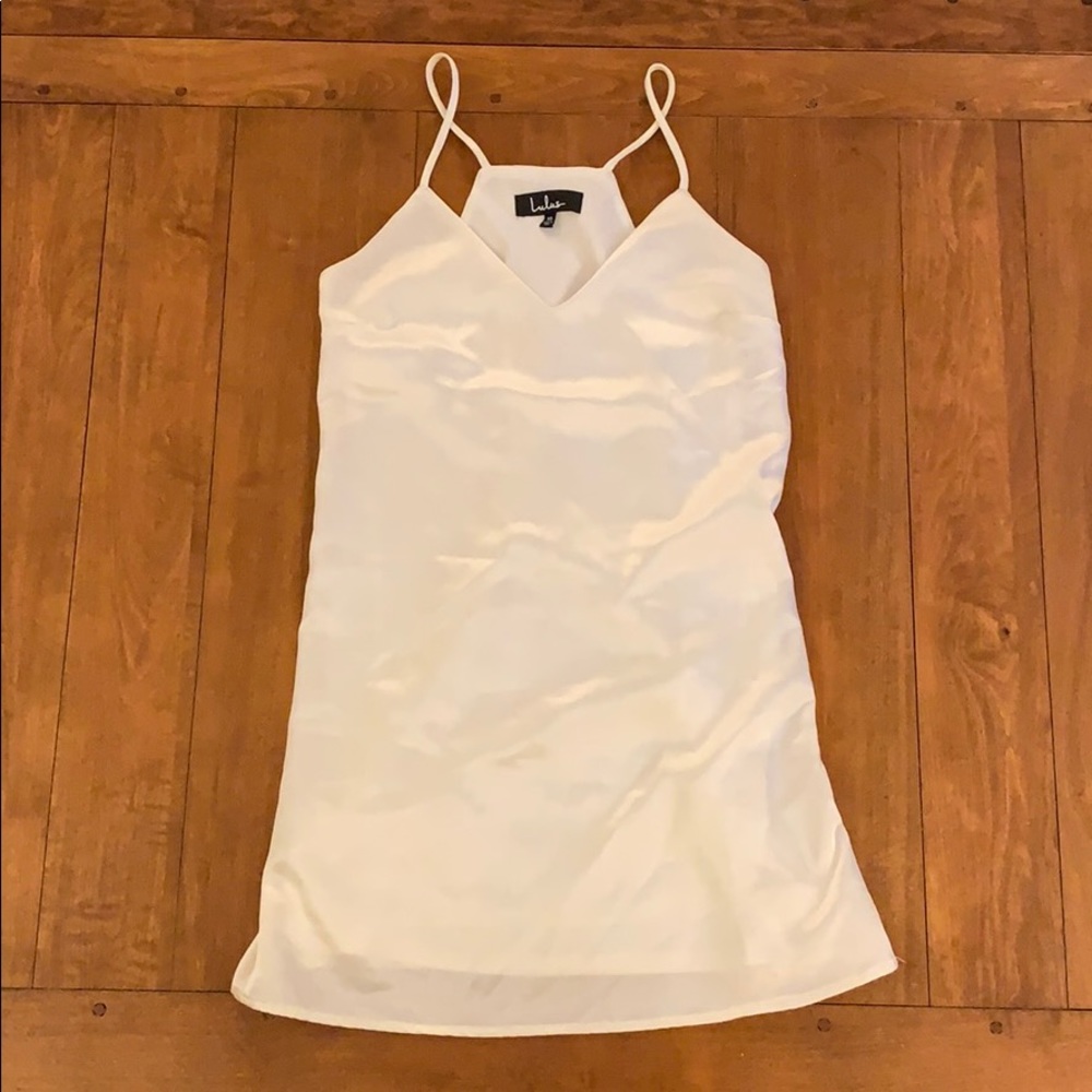 Lulus Cream Satin Mini